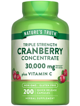Nature's Truth Concentré de Canneberge 200mg en bouteille