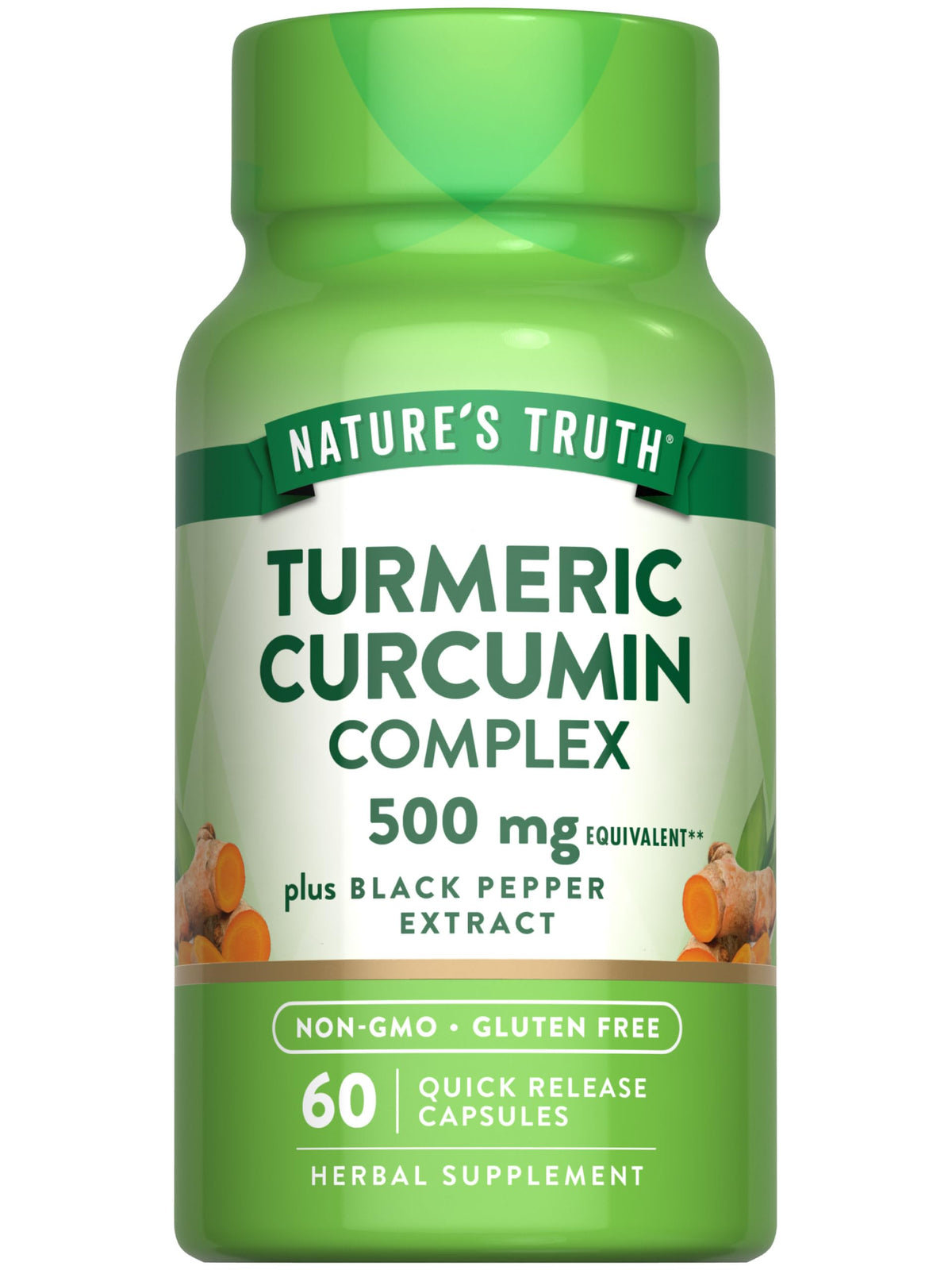 Nature's Truth Curcuma Curcumine 60 capsules vue de face