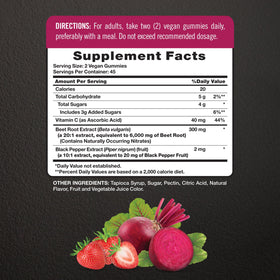 Nature's Truth Gélules de Racine de Betterave 300 mg détail de l'étiquette
