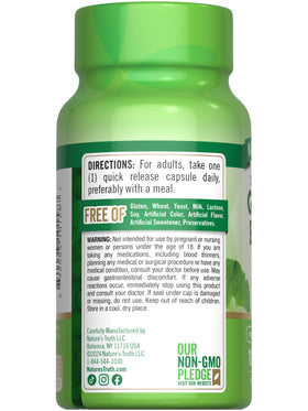 Nature's Truth Ginkgo Biloba 120mg et Bacopa en situation sur une table