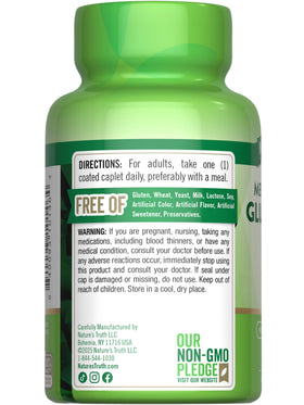 Nature's Truth Glucosamine HCI 1500mg 60 Caplets, detailed ingredient list