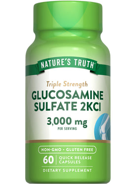 Nature's Truth Glucosamine Sulfate 3000mg Capsules packaging front view