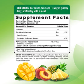 Nature's Truth gummies Ashwagandha 120 pièces emballage