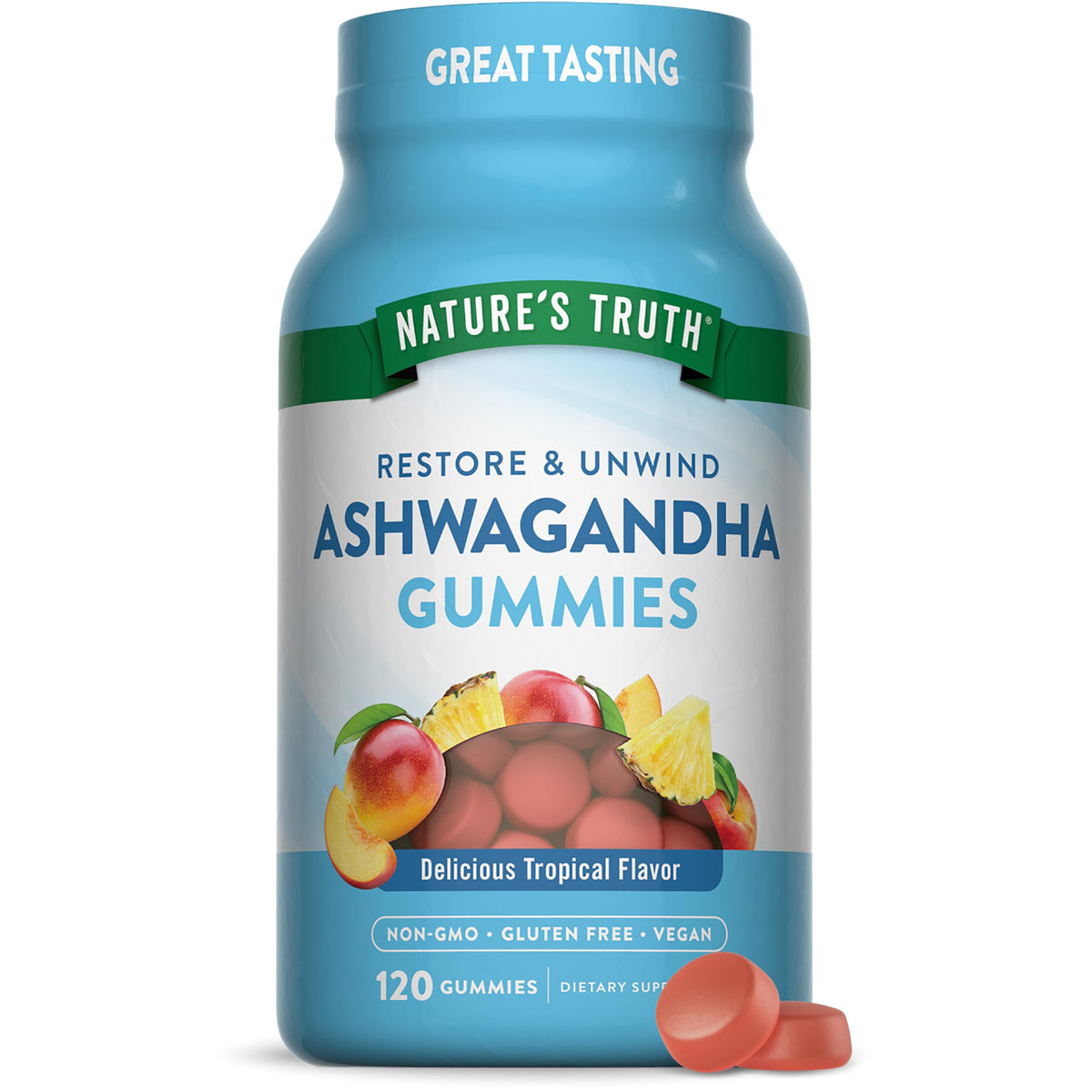 Nature's Truth gummies Ashwagandha 120 pièces vue avant