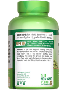 Nature's Truth Huile de Pépin de Citrouille 3000mg avec ingrédients