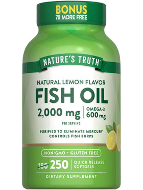 Nature's Truth Huile de Poisson 2000 mg 250 gélules, vue de face