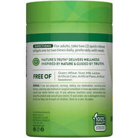Nature's Truth Huile de Poisson 2000 mg gélules molles dans un environnement naturel