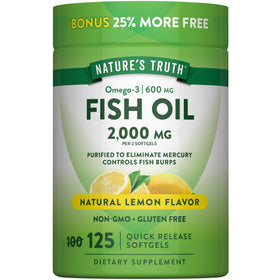 Nature's Truth Huile de Poisson 2000 mg gélules molles frontales