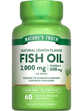 Nature's Truth Huile de Poisson Omega 3 2000mg gélules avant