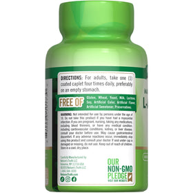 Nature's Truth L-Arginine HCL 1000mg 50 comprimés avec texte informatif