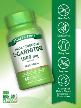 Nature's Truth L-Carnitine 1000mg capsules packaging