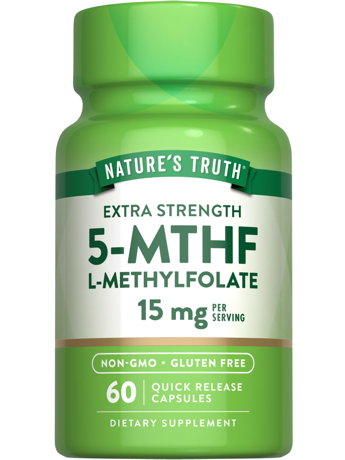 Nature's Truth L-Méthylfolate 15mg 60 capsules vue de face