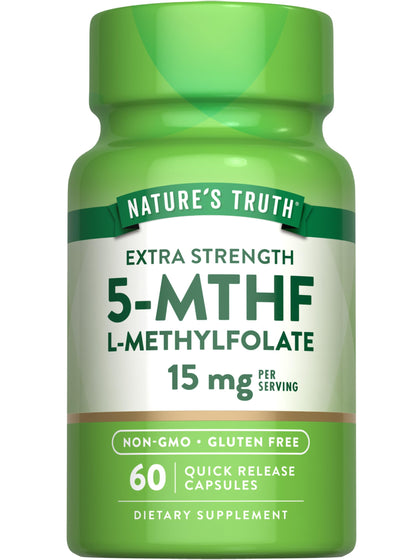 Nature's Truth L-Méthylfolate 15mg 60 capsules vue de face