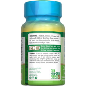 Nature's Truth Lactose daily Pills arrière vue de la boîte