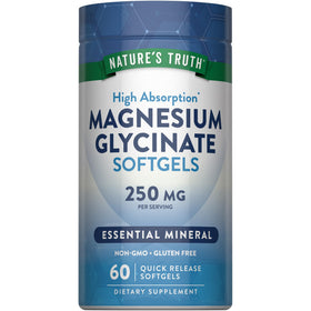 Nature's Truth Magnésium Glycinate 250mg gélules, vue avant