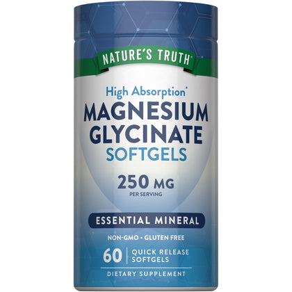 Nature's Truth Magnésium Glycinate 250mg gélules, vue avant