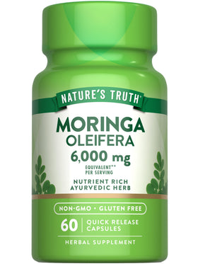 Nature's Truth Moringa Oleifera capsules front view