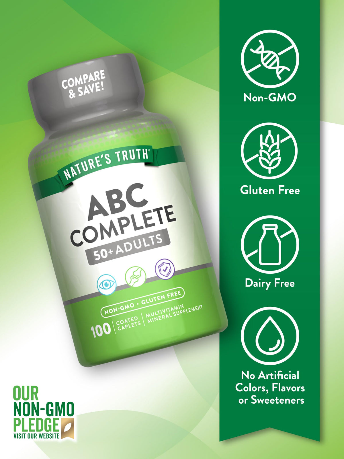 Nature's Truth Multivitamine 50+ emballage