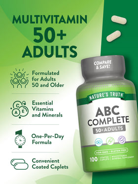 Nature's Truth Multivitamine 50+ informations nutritionnelles