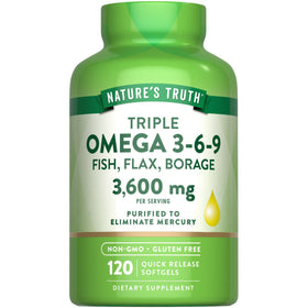 Nature's Truth Omega 3-6-9 gélules 3600mg vue de face