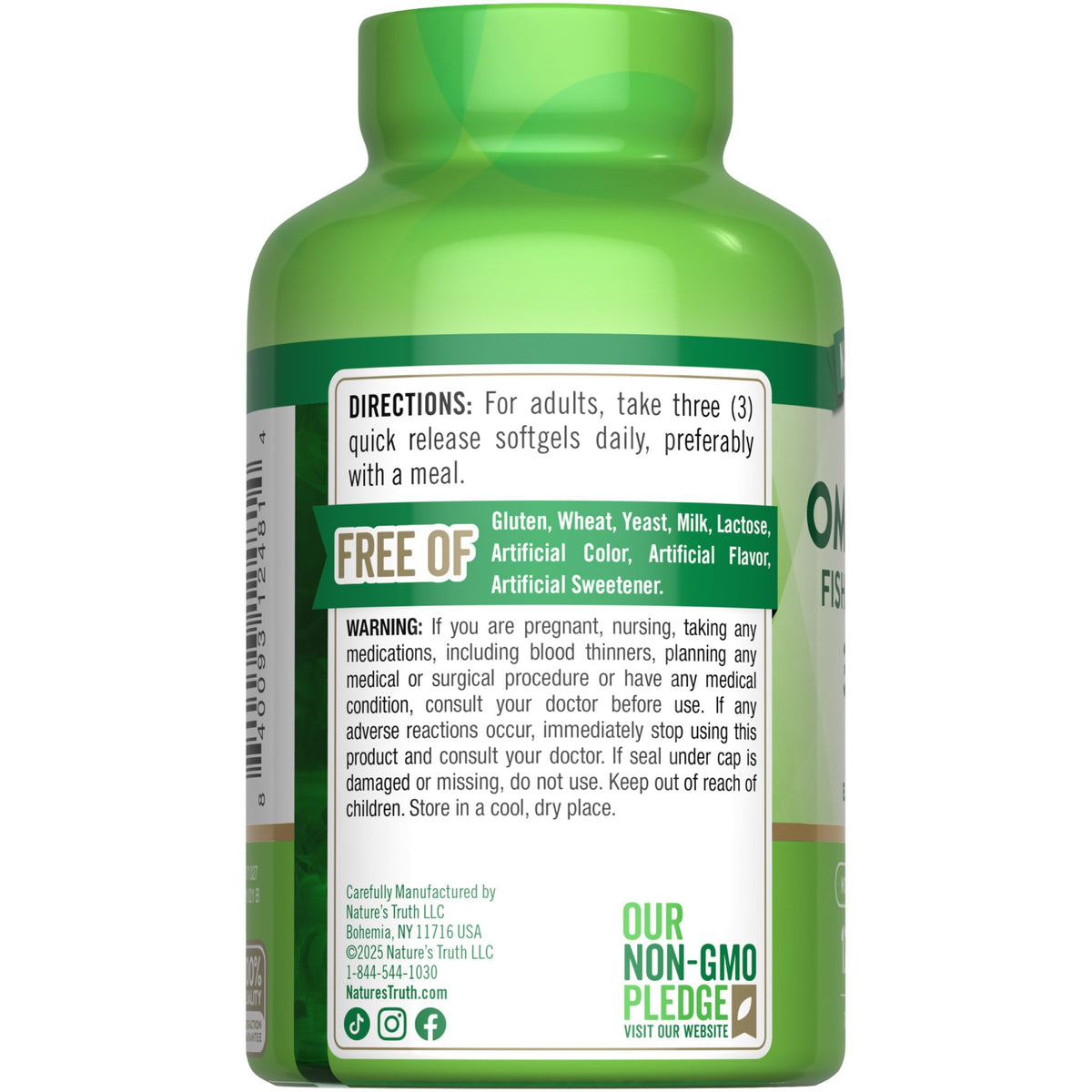 Nature's Truth Omega 3-6-9 gélules avec fruits et légumes