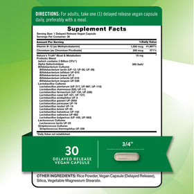 Nature's Truth Probiotique 27 Souches 41g vue arrière