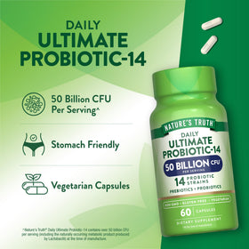 Nature's Truth Probiotique 50 Milliards CFU capsules à l'intérieur