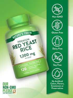 Nature's Truth Riz Rouge 1200 mg capsules en main
