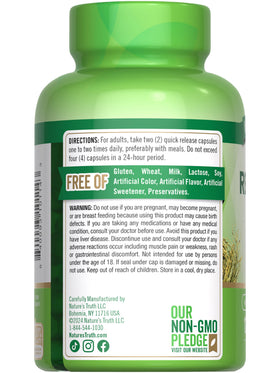Nature's Truth Riz Rouge 1200 mg capsules sur une table