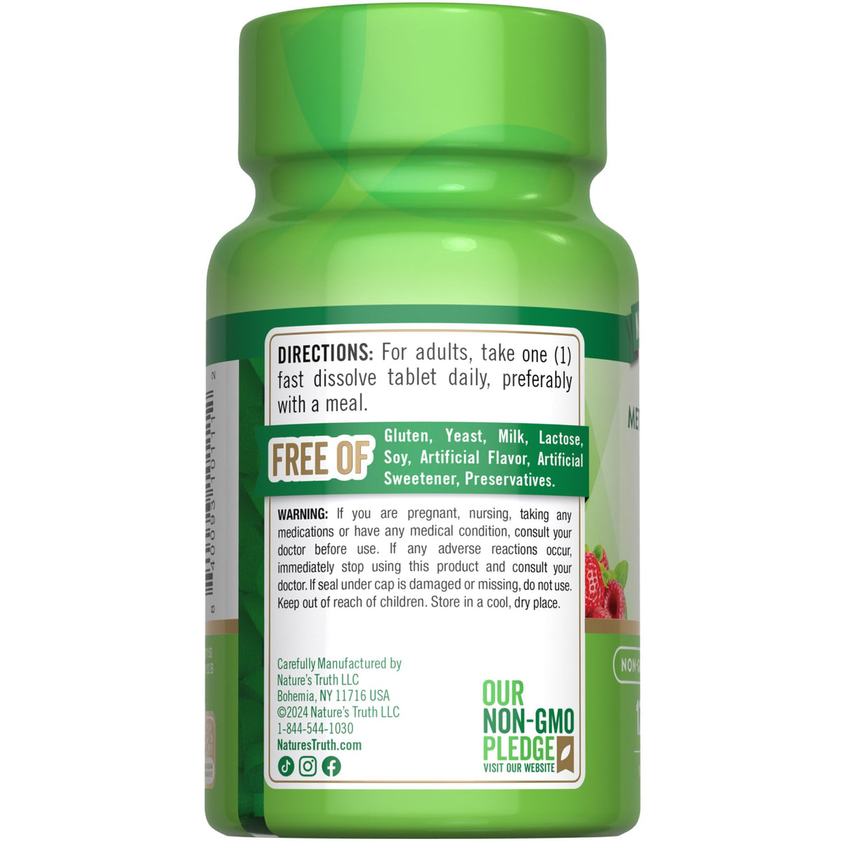 Nature's Truth Vitamine B12 1000 mcg comprimés sur une table
