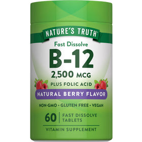 Nature's Truth Vitamine B12 2500 mcg boîte vue de face