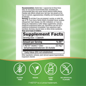 Nature's Way 7-Keto DHEA a balanced routine 25 mg capsules, lifestyle scene