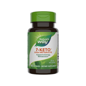 Nature's Way 7-Keto DHEA a balanced routine 25 mg capsules, packaging front view