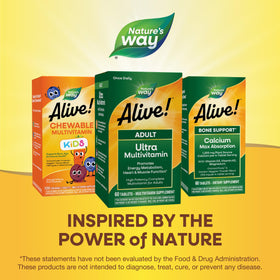 Nature's Way Alive! Adult Ultra Multivitamin affichage des mélanges végétaux
