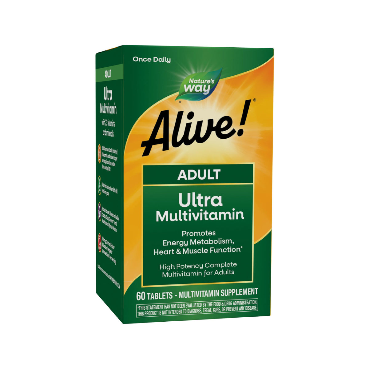 Nature's Way Alive! Adult Ultra Multivitamin boîte de 60 comprimés