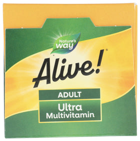 Nature's Way Alive! Adult Ultra Multivitamin étiquette arrière