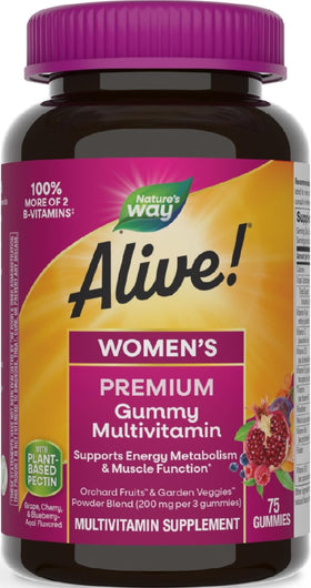 Nature's Way Alive! Gummy Multivitamin Femme 75 gommes avant