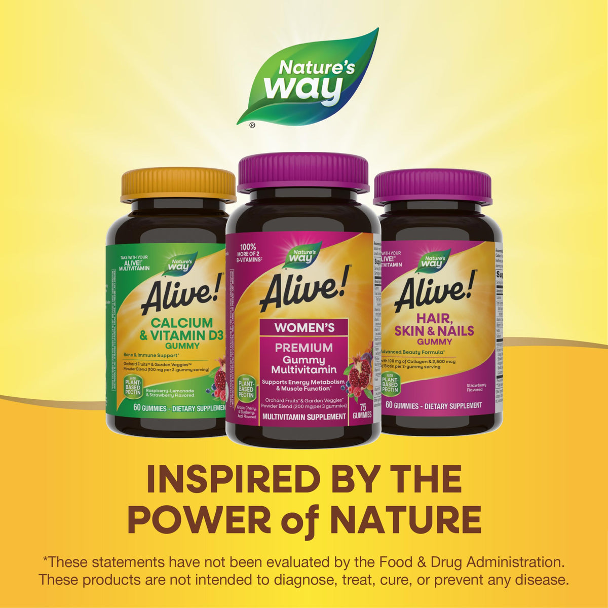 Nature's Way Alive! Gummy Multivitamin Femme gommes avec ingrédients