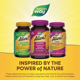 Nature's Way Alive! Gummy Multivitamin Femme gommes avec ingrédients