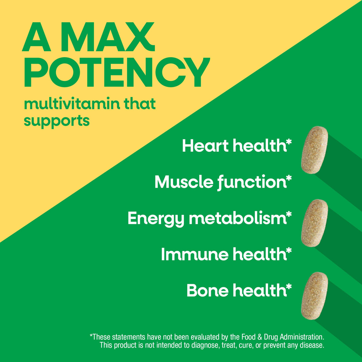 Nature's Way Alive! Max3 Multivitamine Quotidienne 90 comprimés côté