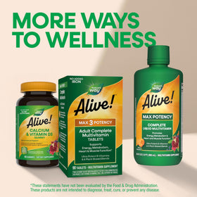 Nature's Way Alive! Max3 Multivitamines 180 comprimés dans un environnement de vie sain