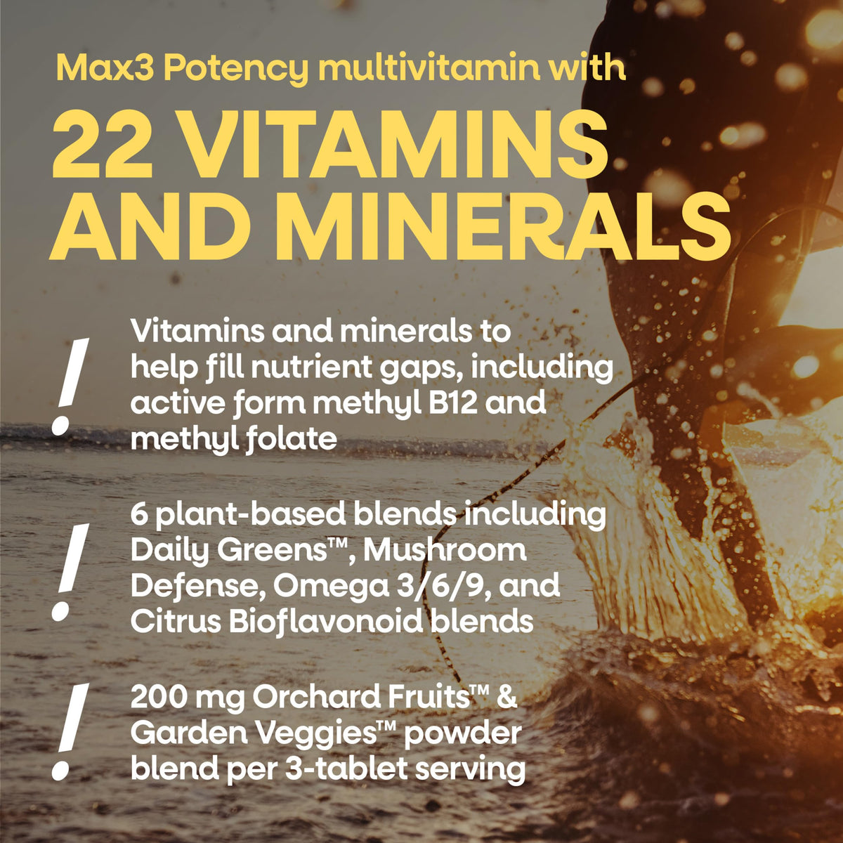 Nature's Way Alive! Max3 Multivitamines 180 comprimés vue de côté