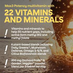 Nature's Way Alive! Max3 Multivitamines 180 comprimés vue de côté