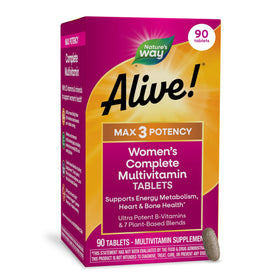 Nature's Way Alive! Max3 Potency Women's Complete Multivitamin, emballage avant