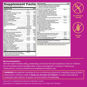 Nature's Way Alive! Max3 Potency Women's Complete Multivitamin, mise en scène avec des fruits et légumes