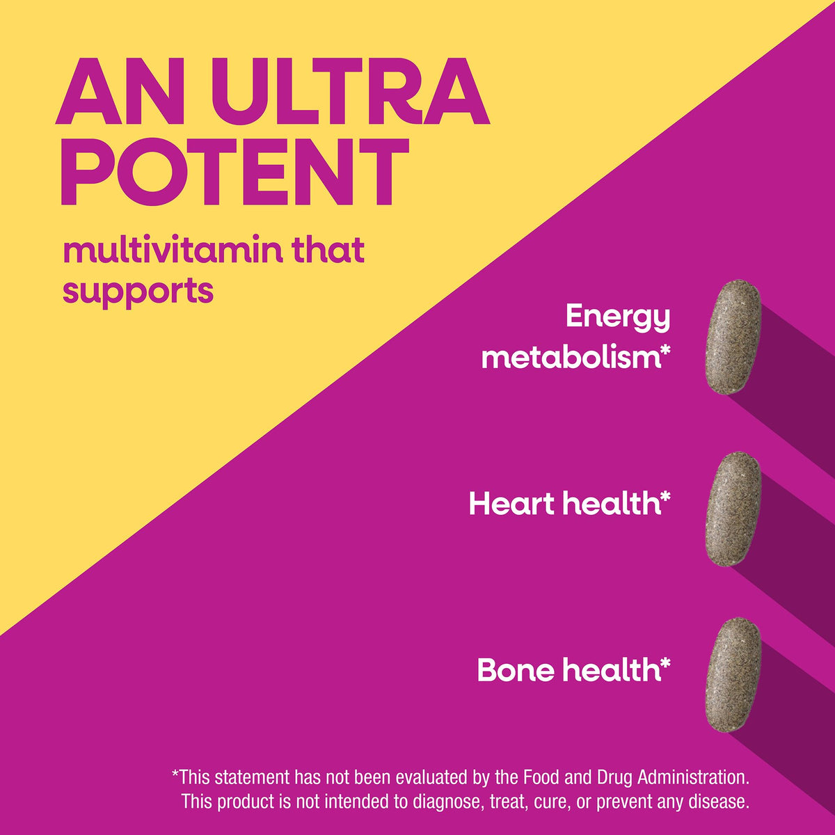 Nature's Way Alive! Max3 Potency Women's Complete Multivitamin, vue latérale de l'emballage