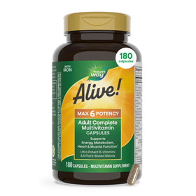 Nature's Way Alive! Max6 Multivitamine Adulte 180 capsules vue de face