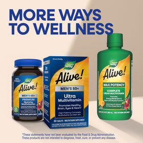 Nature's Way Alive! Men's 50 Plus Ultra Multivitamin, ambiance de vie saine