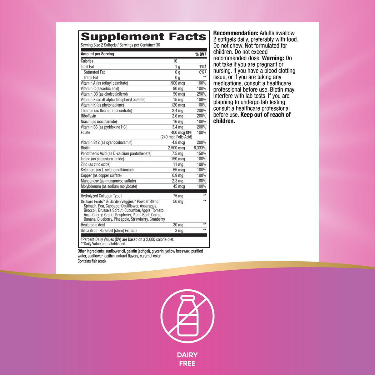 Nature's Way Alive! Multivitamines en gélules sur une table