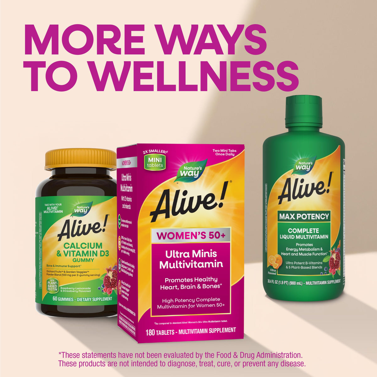 Nature's Way Alive! Multivitamines Femmes 50+ en situation de vie quotidienne